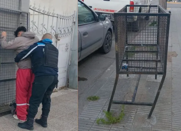 Andaba a las patadas en pleno centro y terminó detenido