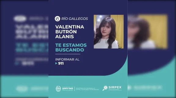 Buscan a una adolescente de 16 años desaparecida en Caleta Olivia: piden colaboración para encontrarla