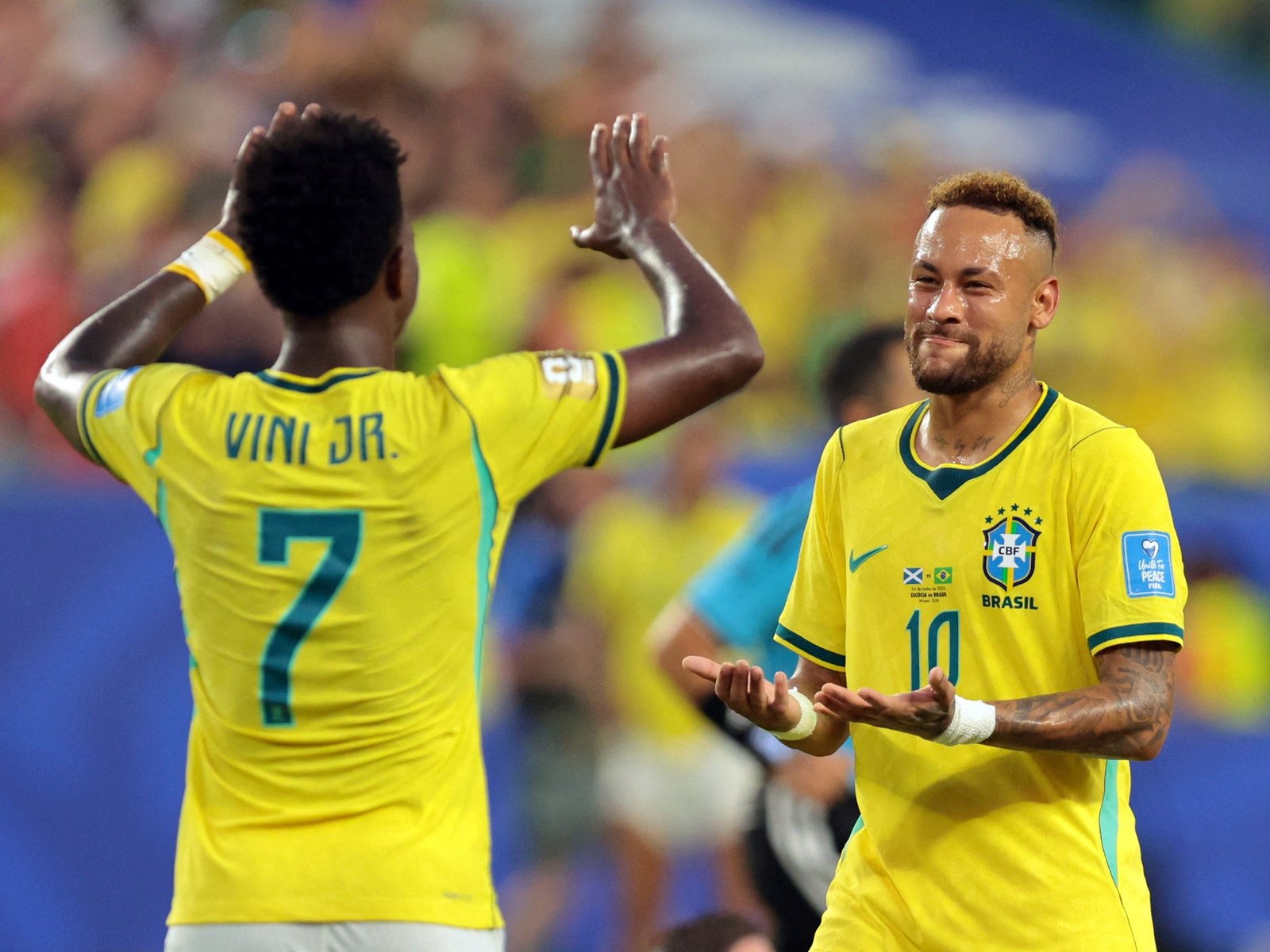 Con un ratito de Neymar y Vinicius encendido, Brasil goleó a Escocia, ganó su grupo y solo se cruzaría con Argentina en semis