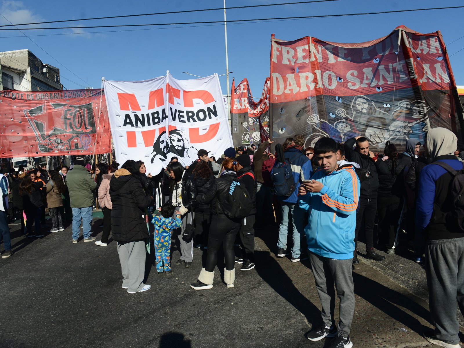 Corte total del Puente Pueyrredón y fuerte operativo policial en un nuevo aniversario de los asesinatos de Kosteki y Santillán