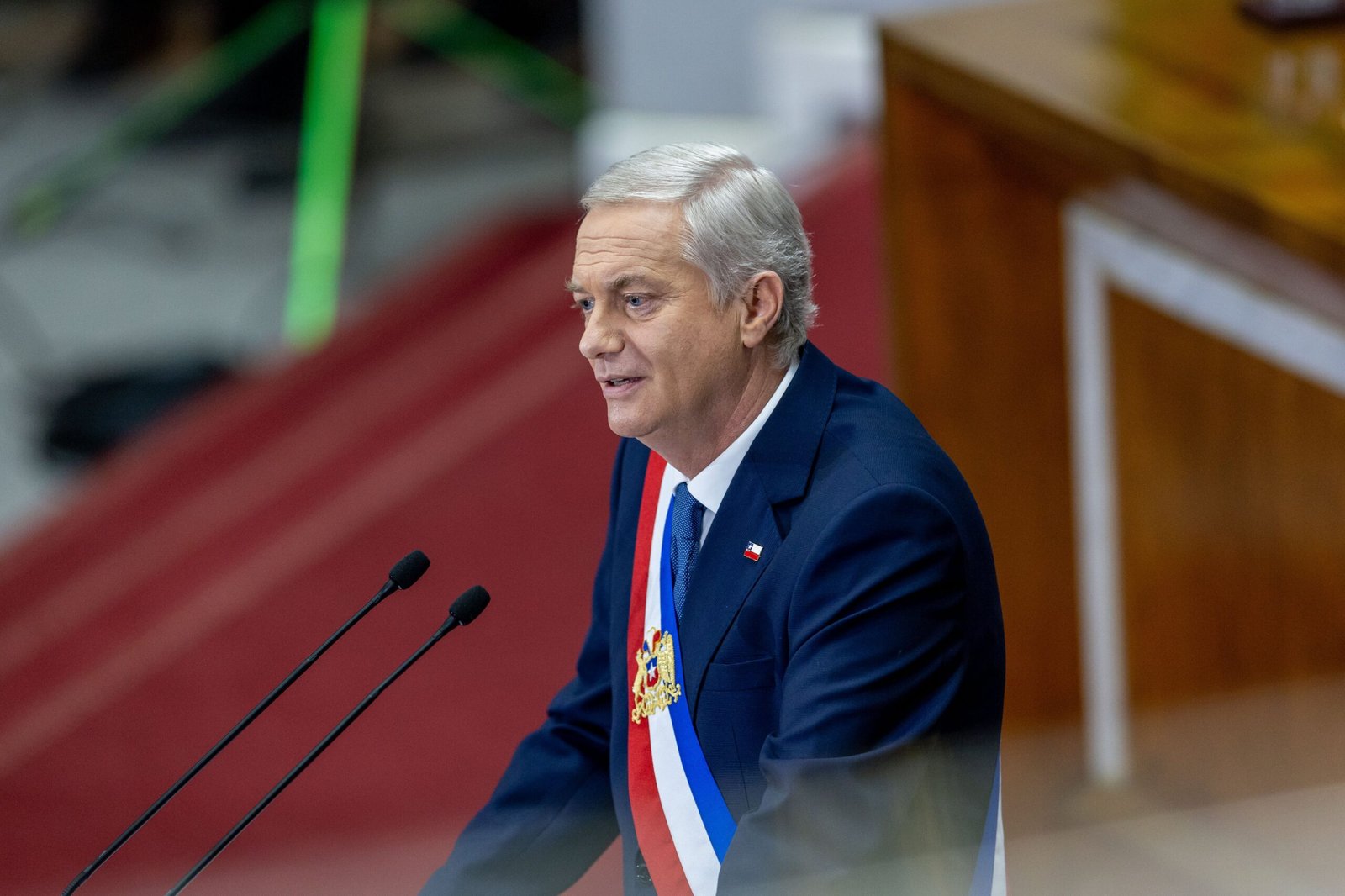 José Antonio Kast en el Congreso de Valparaíso, este lunes.