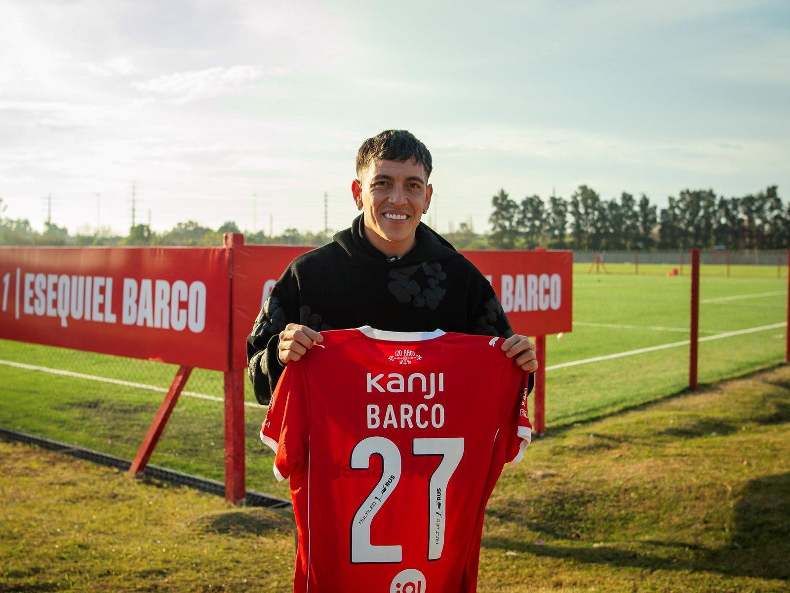 Esequiel Barco volvió a pisar Villa Domínico y reafirmó su deseo: "Quiero jugar en Independiente"