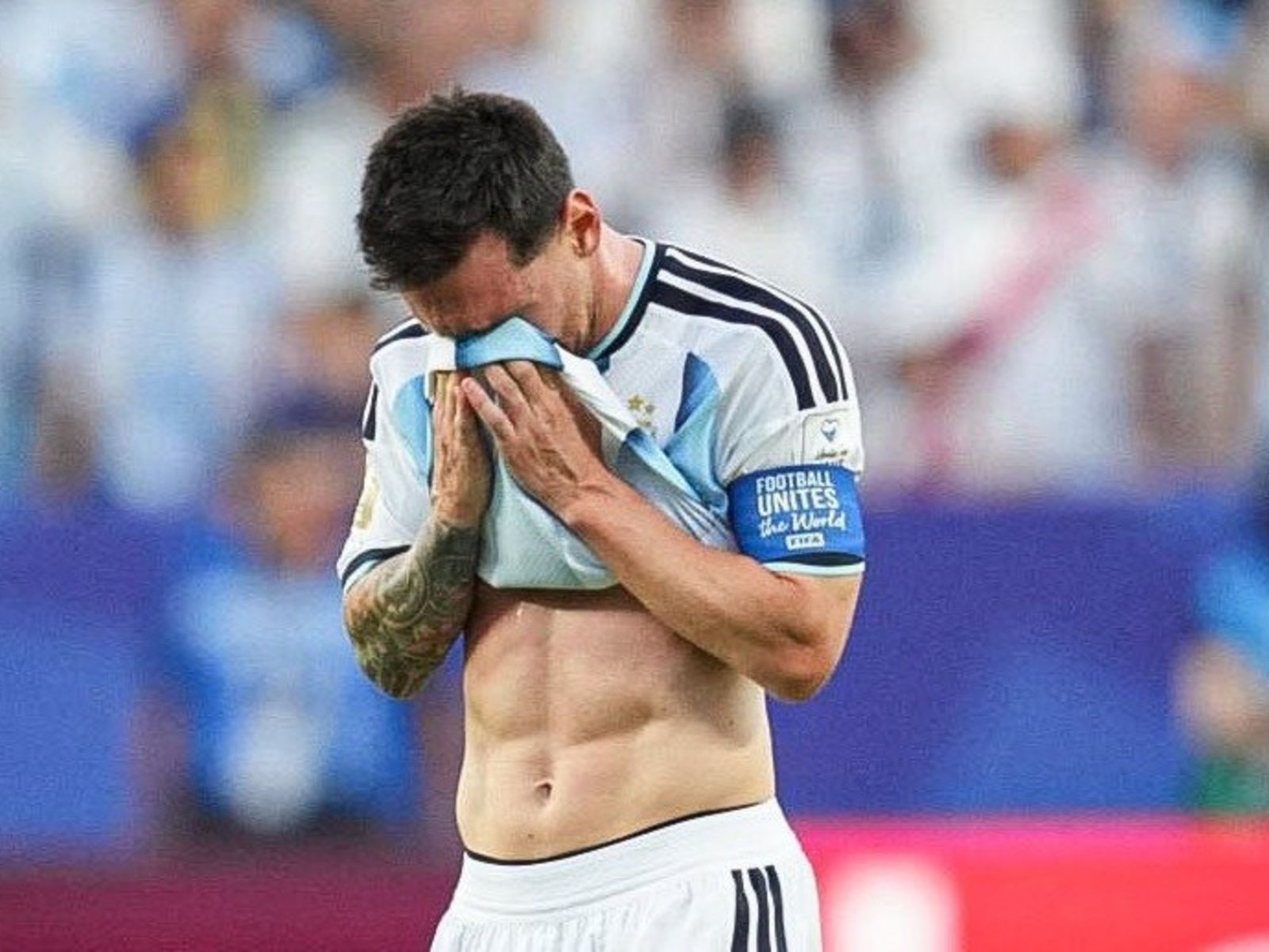 Las lágrimas de Messi