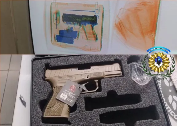 Secuestraron una pistola 9 milímetros enviada en una encomienda a Puerto Madryn
