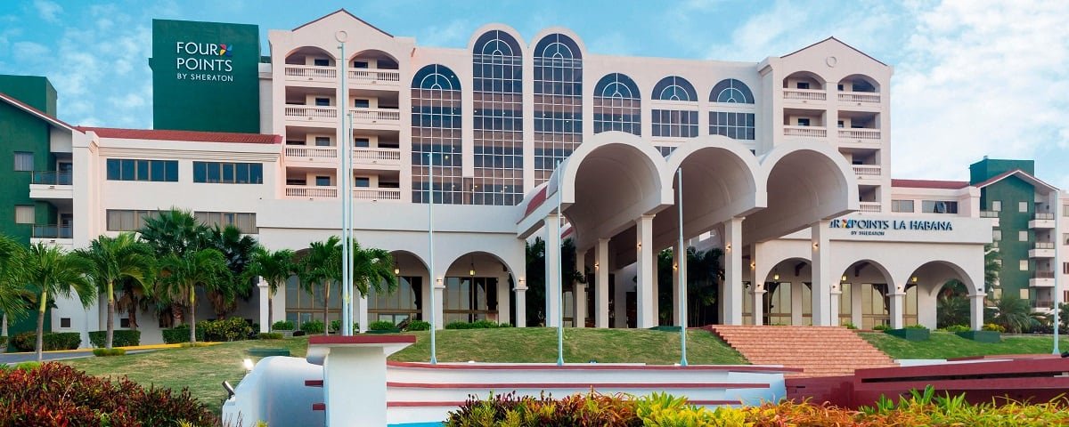 Fachada del hotel Four Points by Sheraton en La Habana (Cuba), gestionado por Marriott desde 2016 hasta 2020, en una imagen cedida por el actual gestor.