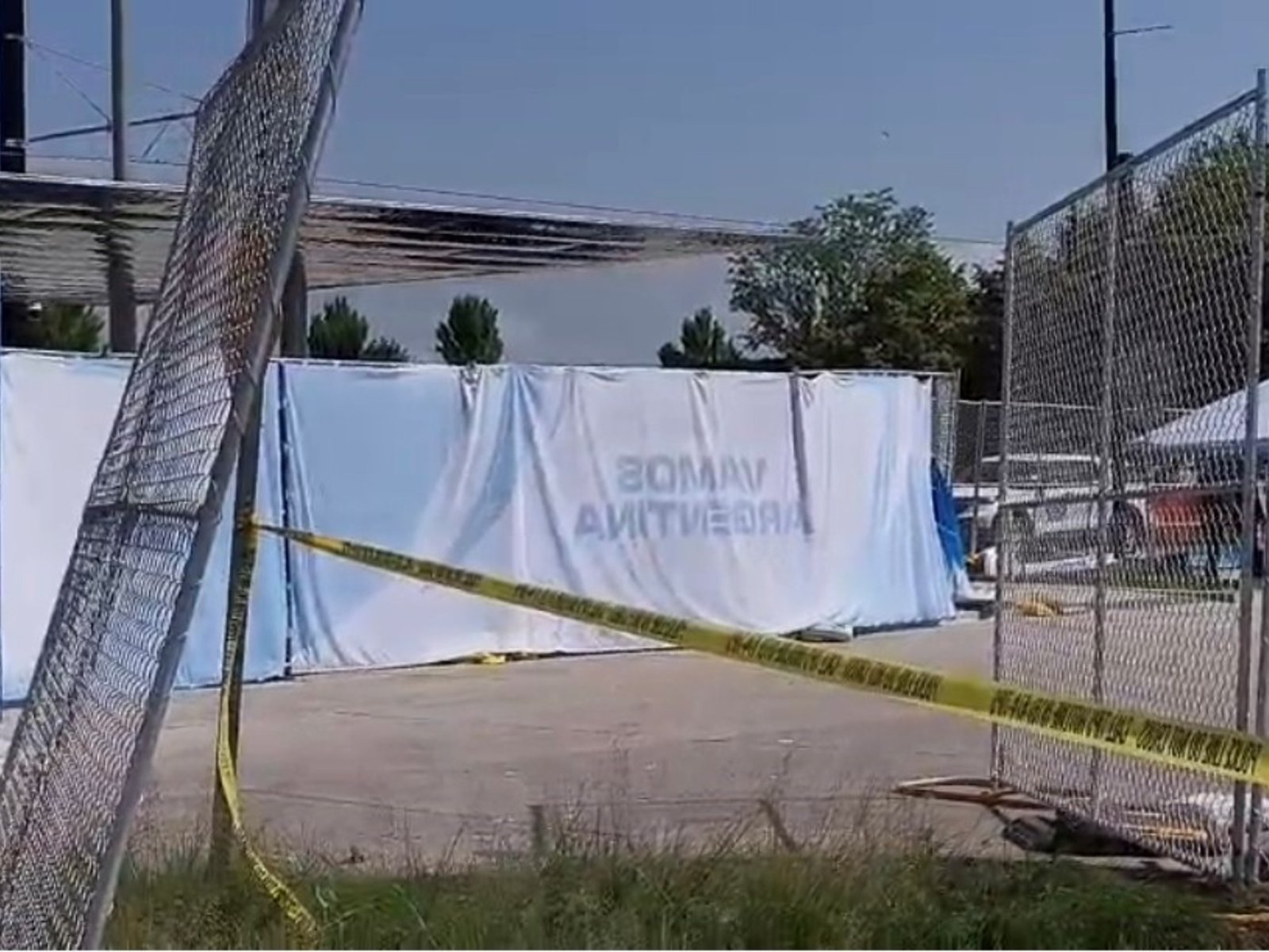 tormenta fuerte, árboles caídos y ploteos destrozados