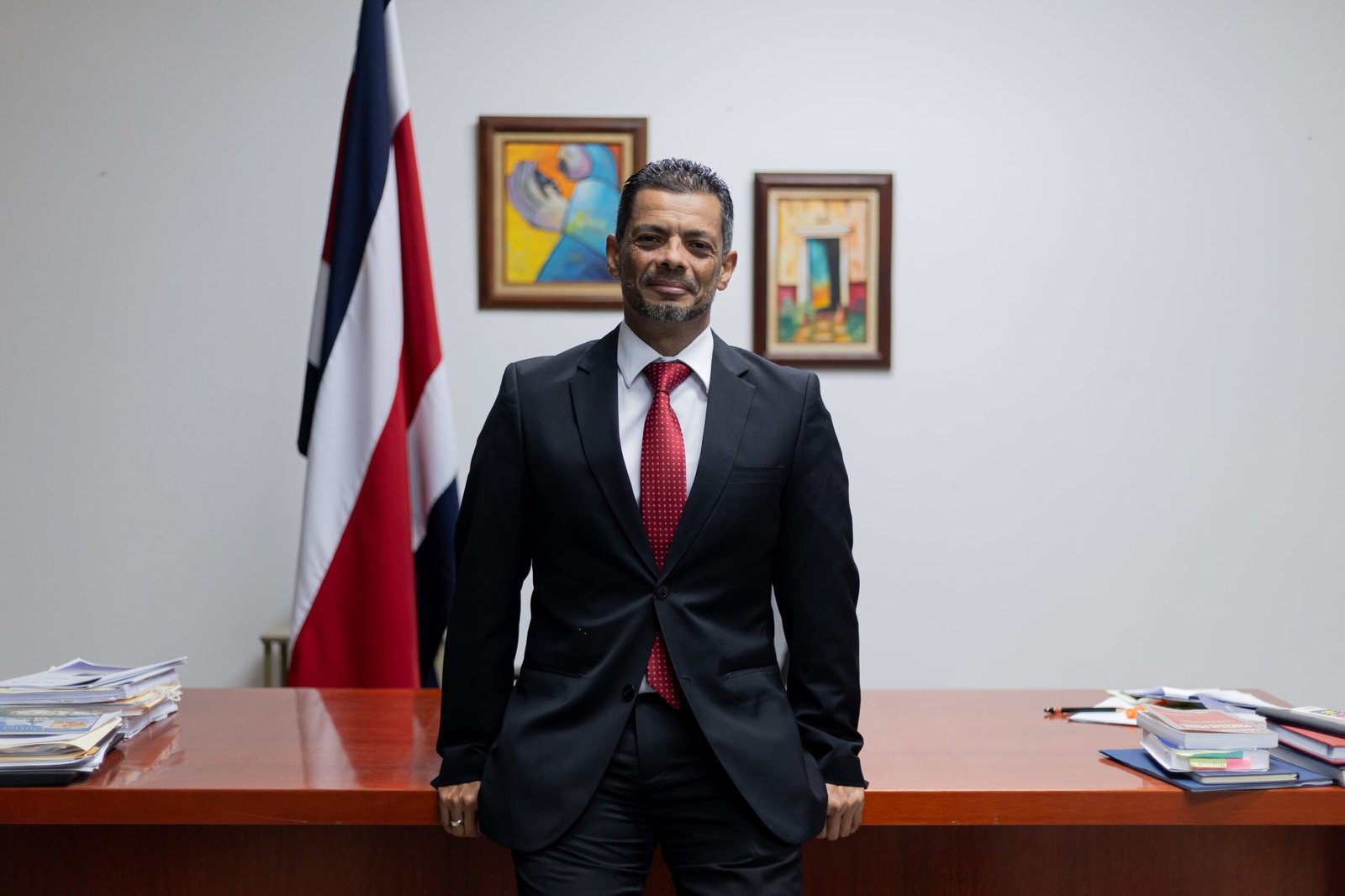 Carlo Díaz Sánchez en su despacho, en San José, Costa Rica, el 21 de julio.