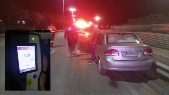 Conductor alcoholizado chocó en la Ruta 3