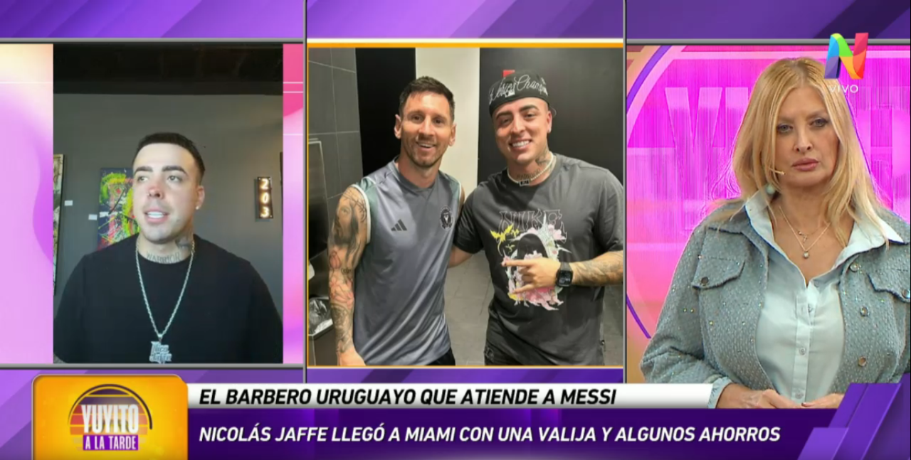De dormir en un auto a cortarle el pelo a Lionel Messi y Duki: la historia de Nicolás Jaffe, barbero de estrellas