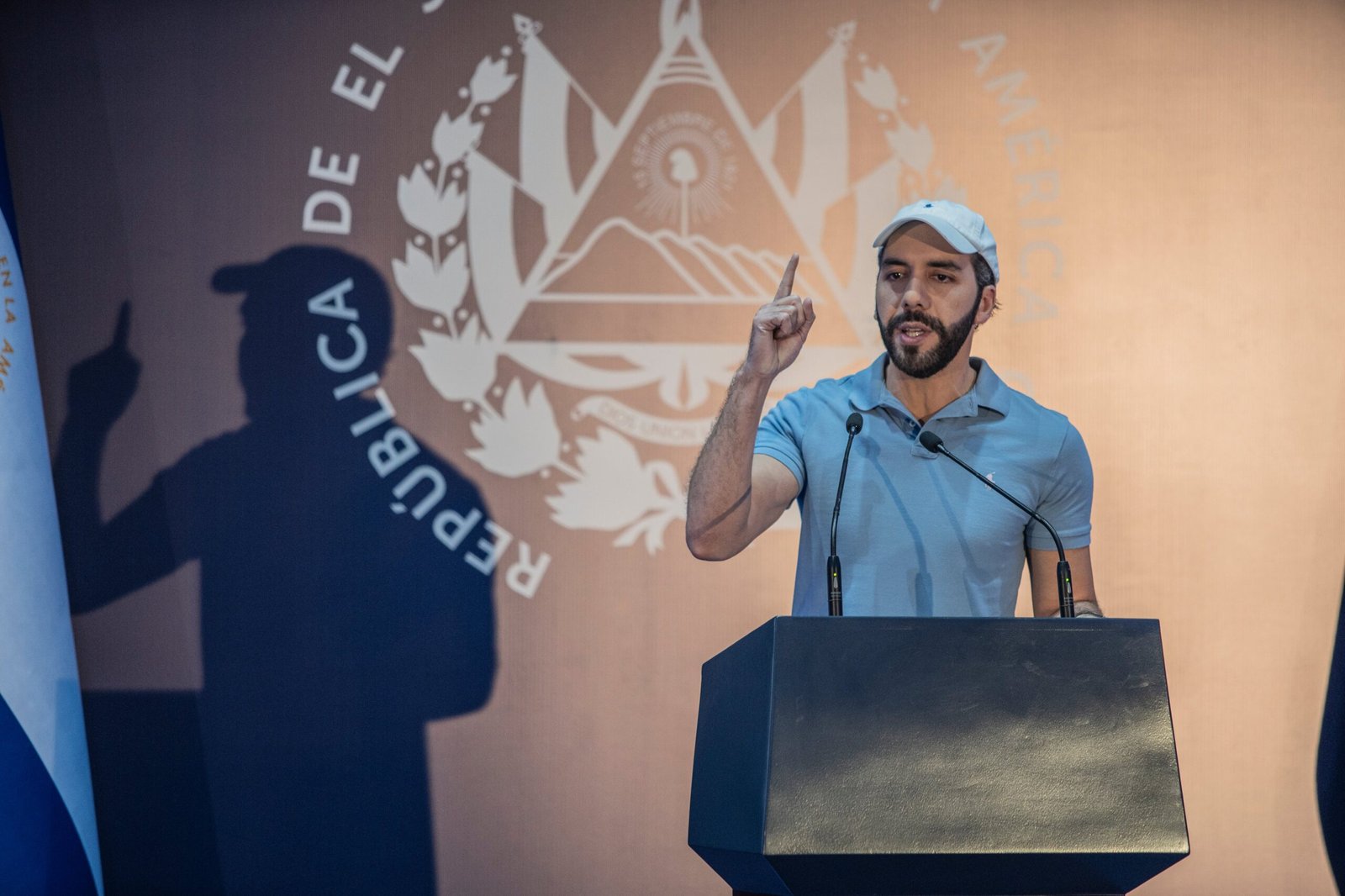 Nayib Bukele en las elecciones presidenciales de El Salvador, el 4 de febrero de 2024, San Salvador, El Salvador.