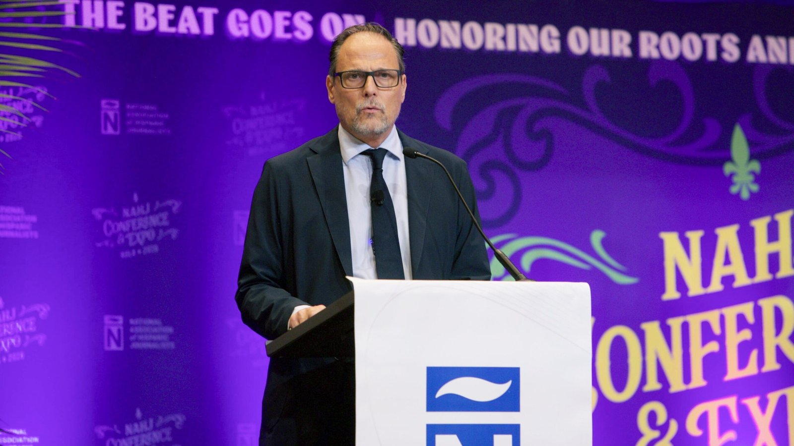 Jan Martínez Ahrens, director de EL PAÍS, en la conferencia de la Asociación Nacional de Periodistas Hispanos de EE UU, en Nueva Orleans, Luisiana, el 22 de julio.