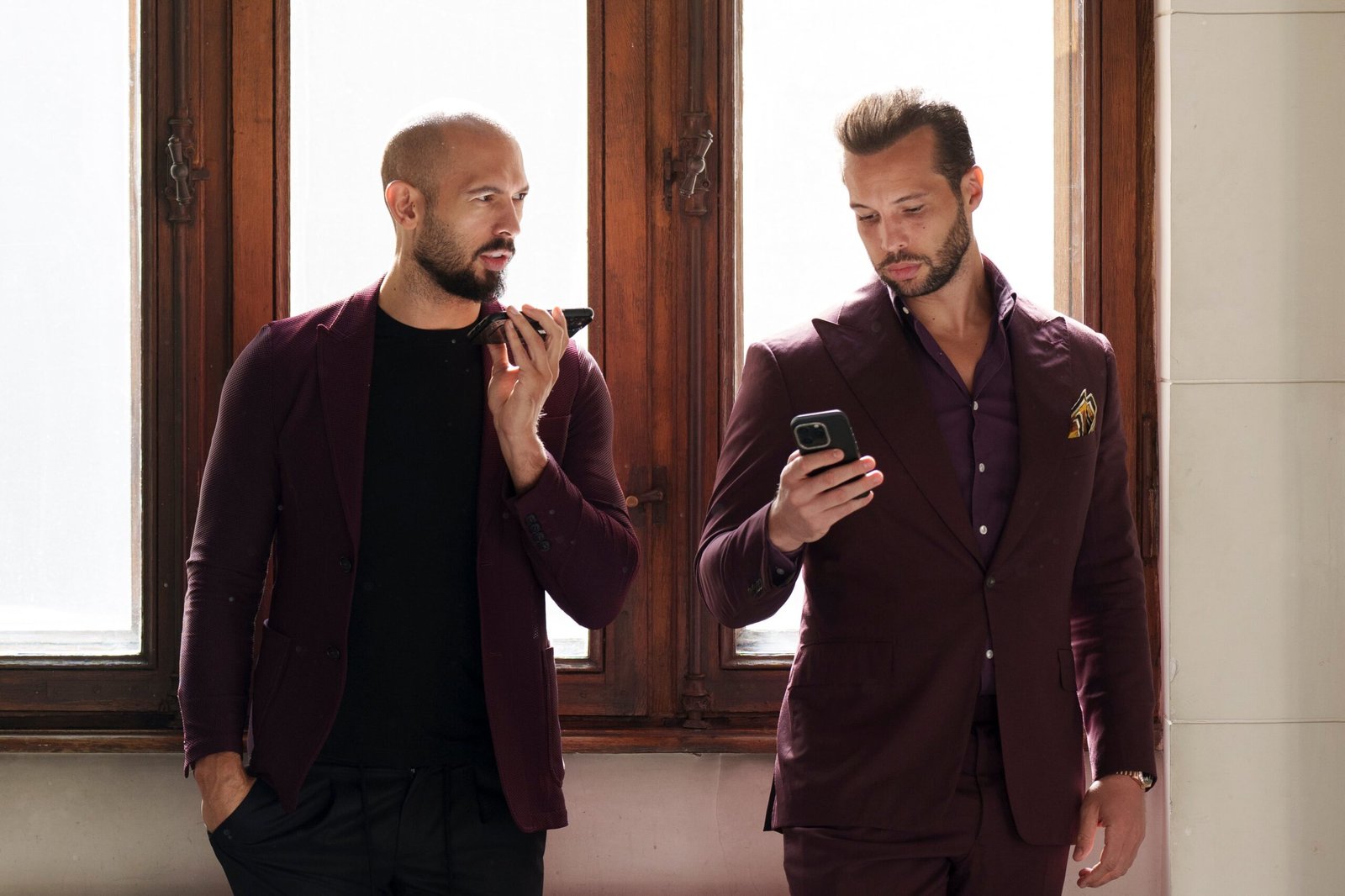 Andrew y Tristan Tate en Bucarest (Rumania), en octubre de 2024.