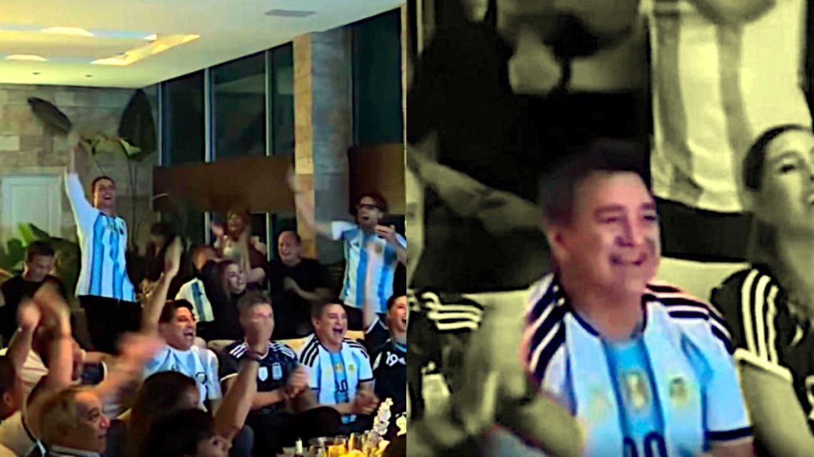 Martín Insaurralde vio el partido de Argentina con el hermano de un juez que intervino en la causa Yategate