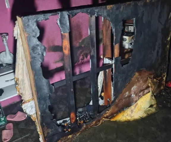 Se incendió una vivienda en Rawson