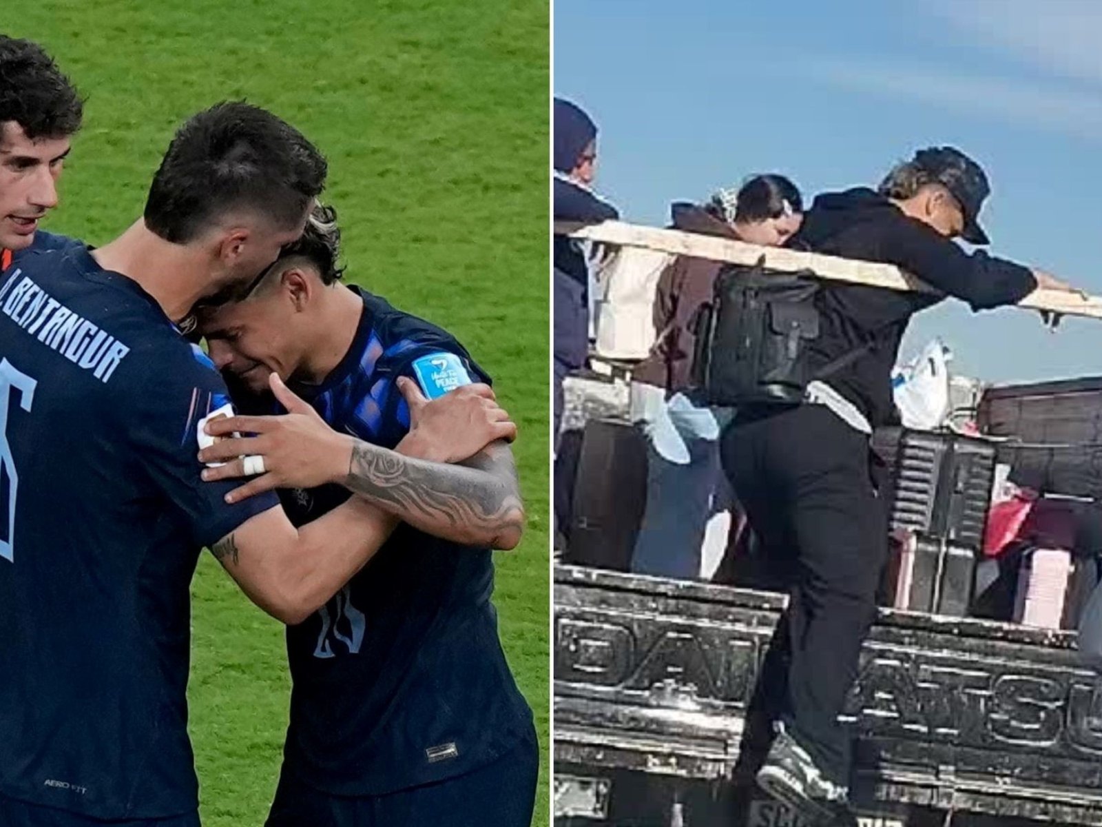 Una de las figuras de Uruguay regresó del Mundial en un camión fletero y las imágenes se viralizaron en redes