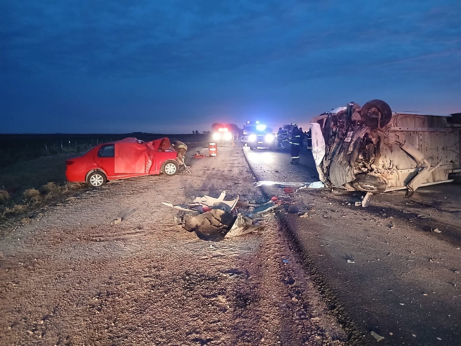 cómo siguen las 16 nenas heridas tras el choque frontal en la Ruta 4