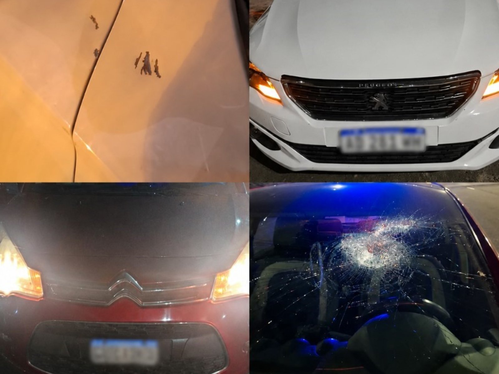 dañaron seis autos y no hubo detenidos