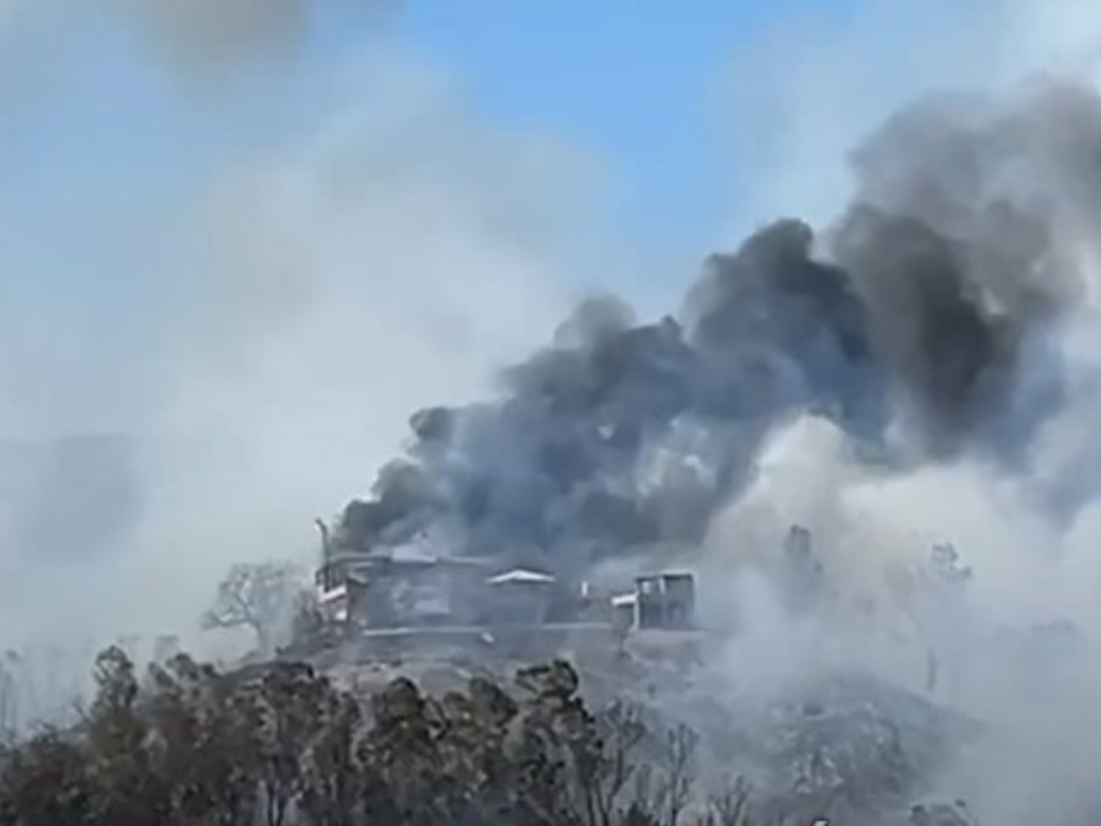 el relato de una streamer en el inicio del incendio en el sur de España