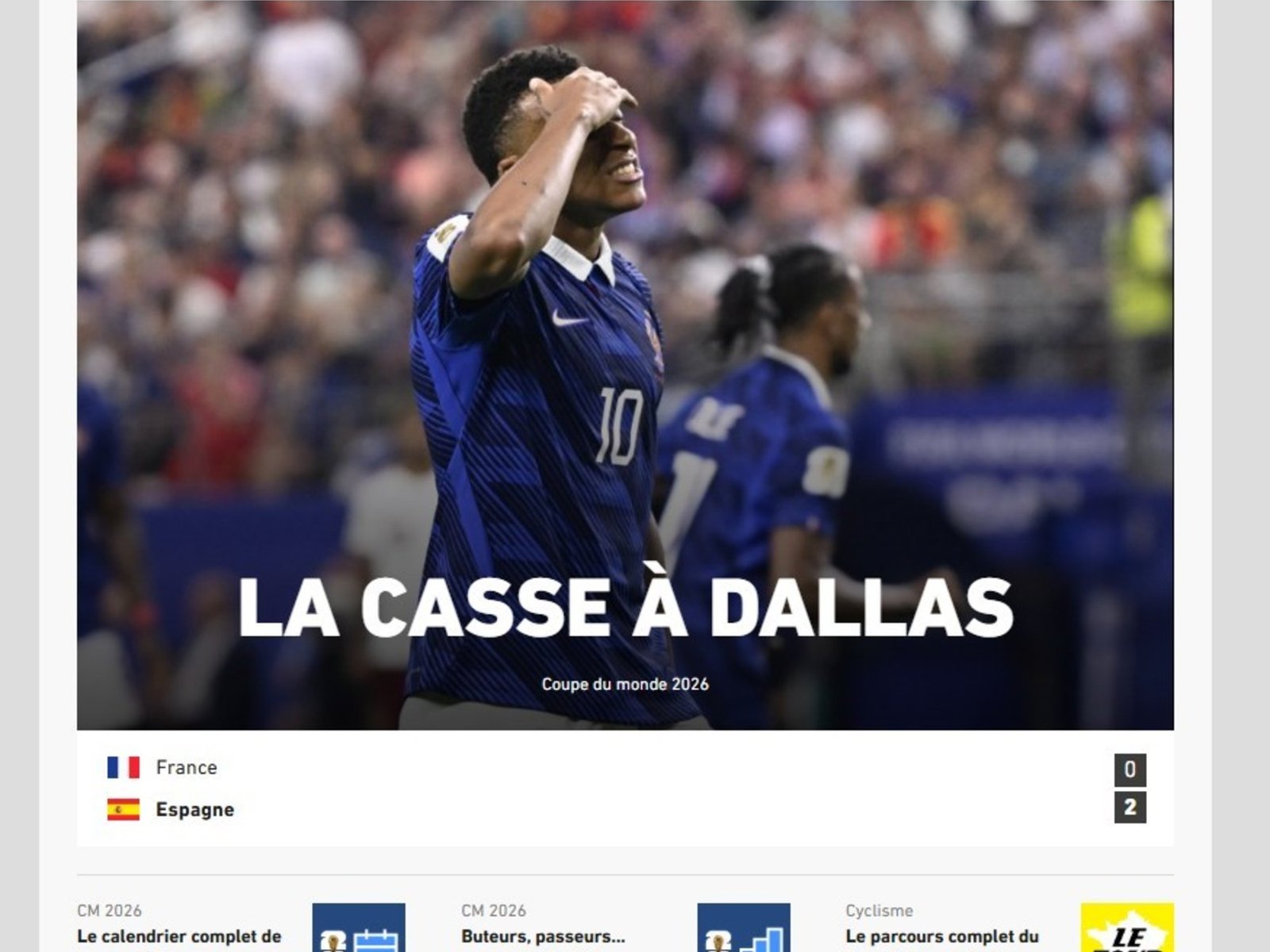 los medios de Francia reaccionaron a la derrota en semifinales y pusieron la lupa sobre Mbappé