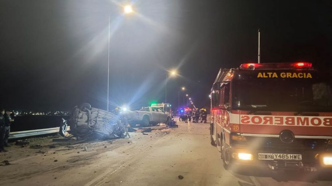 Alta Gracia: cuatro muertos por un choque fatal