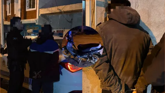 Arrojaban pirotecnia contra un auto y fueron atrapados luego de una persecución