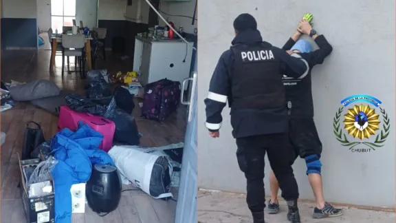 Detuvieron a un delincuente tras un intento de robo en una vivienda de Trelew