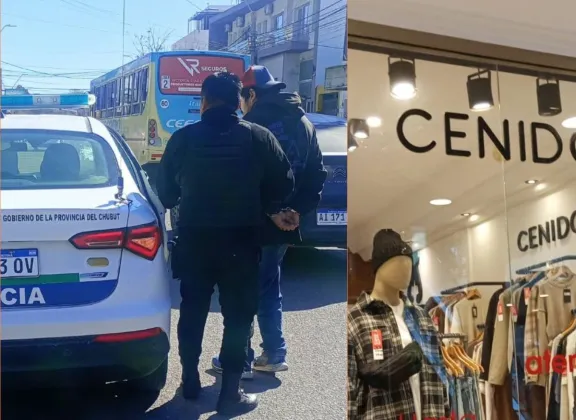 Detuvieron a un hombre tras hurtar prendas en locales comerciales de Puerto Madryn