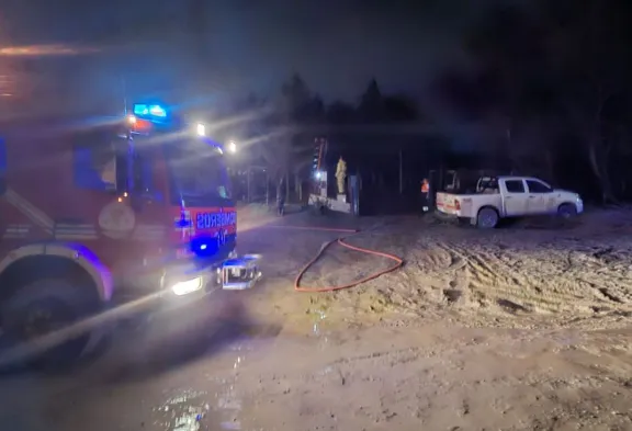 Incendio por falla eléctrica en el Cordón Forestal