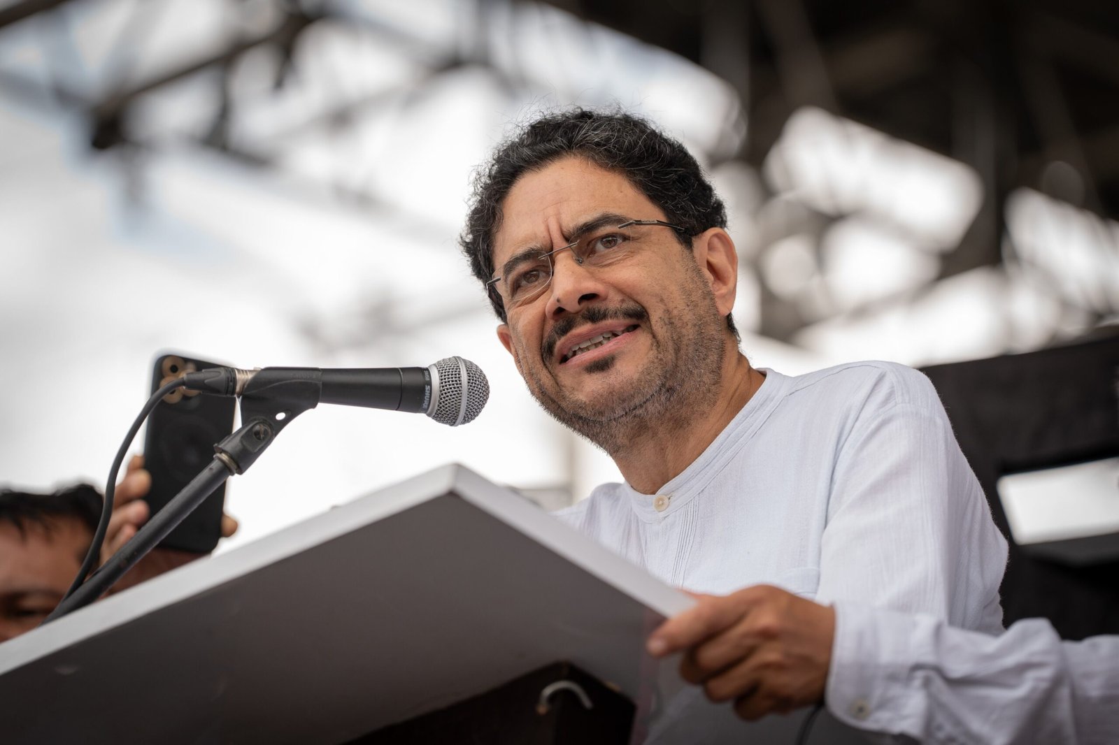 Iván Cepeda durante su intervención, en Barranquilla, este viernes.
