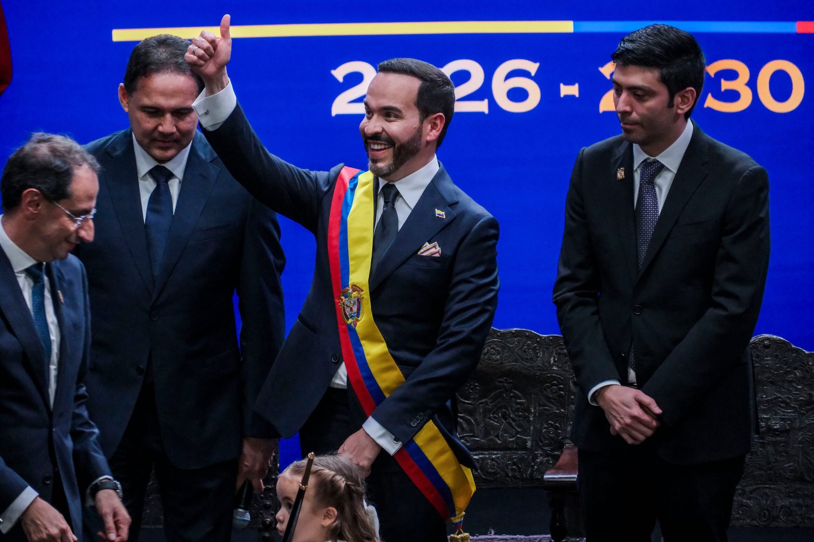 Investidura presidencial de Abelardo de la Espriella, en Cali, el 7 de agosto.
