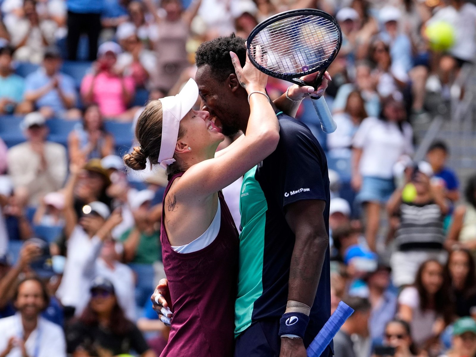 Monfils ganó con su mujer Svitolina en el dobles mixto de US Open y dejó una respuesta que hizo reír a todos: "Esposa feliz, vida feliz"
