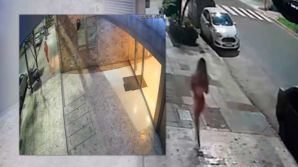 Nuevos videos: Candela Arizaga corrió semidesnuda al salir del departamento de Facundo Moyano