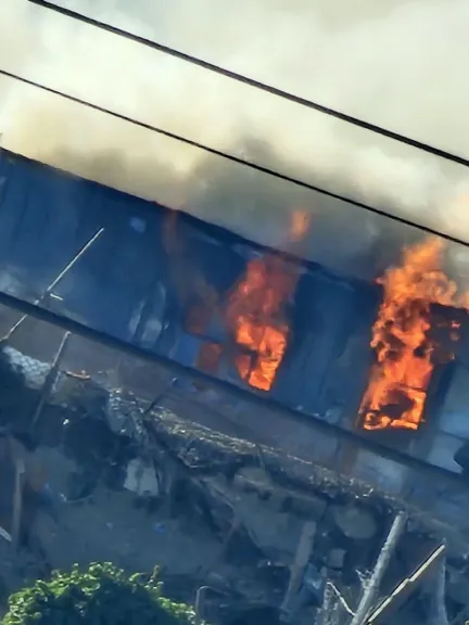 Se incendió una casa en la zona alta del Pietrobelli