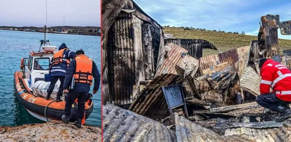 Una falla eléctrica provocó el incendio de una vivienda en la Estancia 8 de Julio de Puerto Deseado