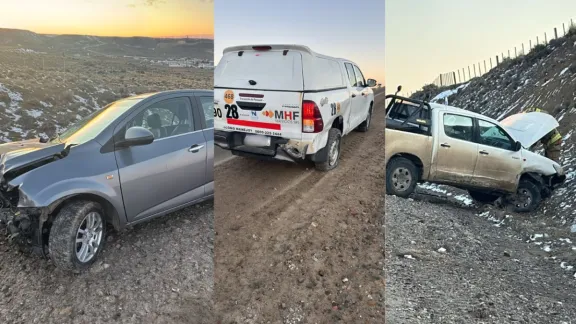 Violenta colisión entre tres vehículos dejó dos heridos en la Ruta 26
