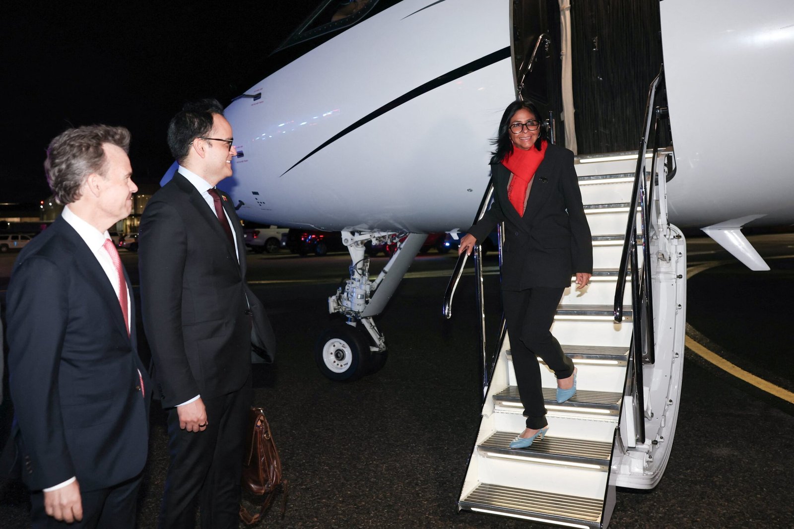 Delcy Rodríguez, al aterrizar en Nueva York: “Venezuela estará en la ONU para llevar su voz y defender sus principios”