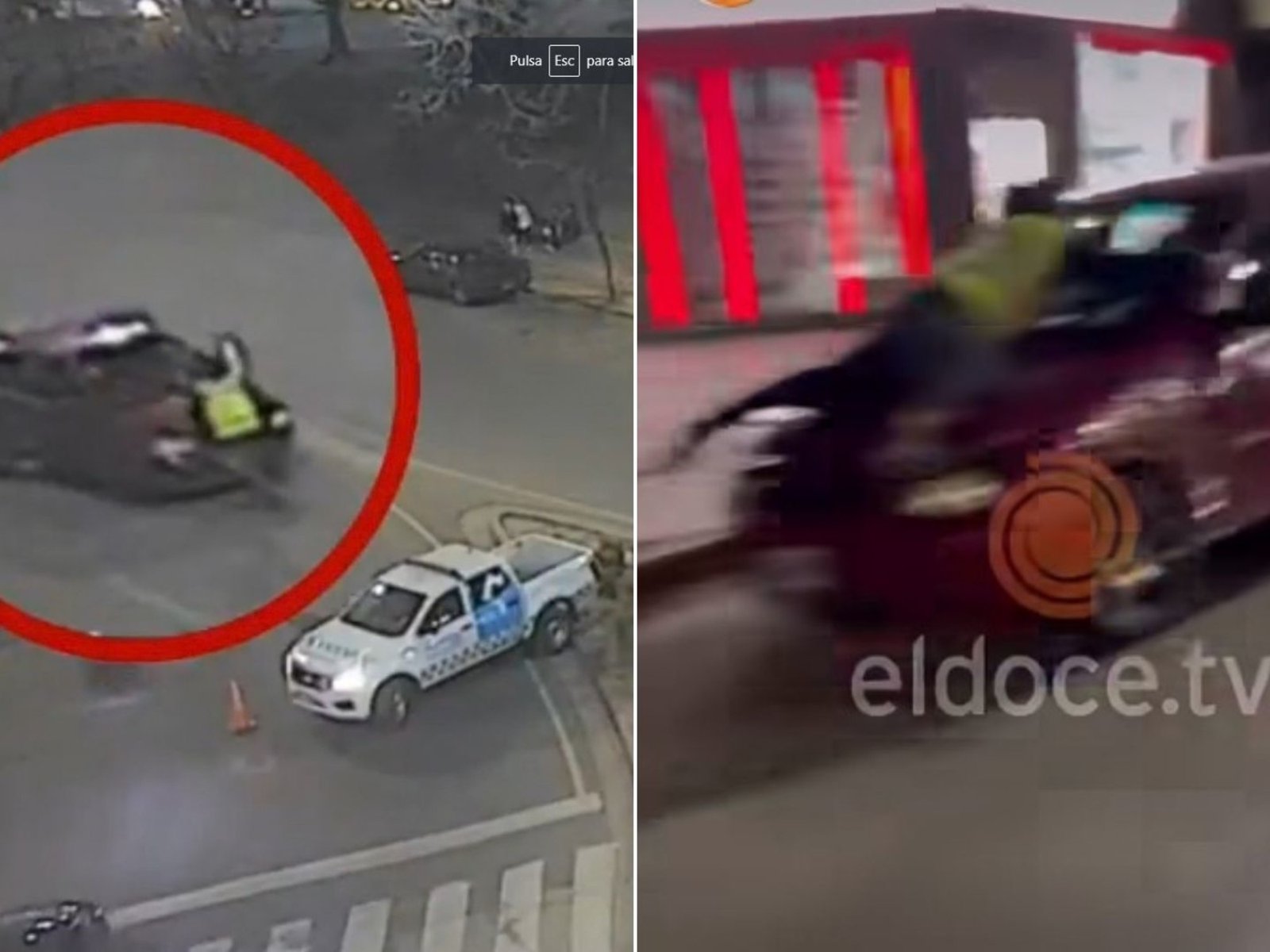 Escapó de un control de tránsito, atropelló a un inspector y lo arrastró cinco cuadras sobre el capot