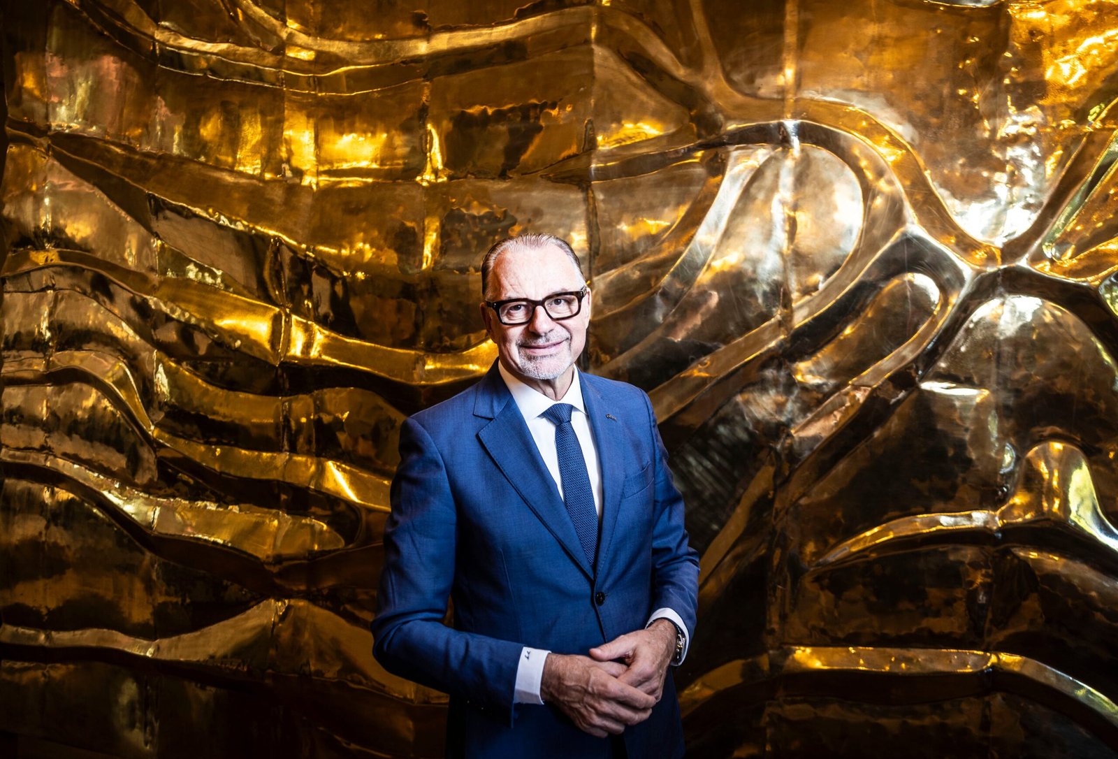 Josef Aschbacher, presidente de la Agencia Espacial Europea, este martes en el Hotel Ritz, en Madrid.