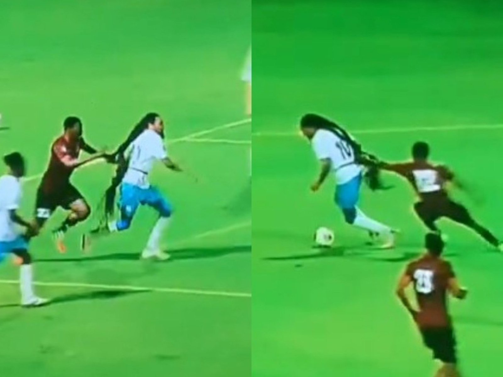Juega con el pelo hasta por las rodillas e hizo expulsar a dos rivales que se lo tironearon :: Olé