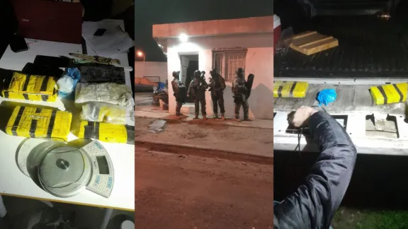 Secuestraron más de 5,5 kilos de cocaína y detuvieron a cuatro personas tras siete allanamientos en Comodoro
