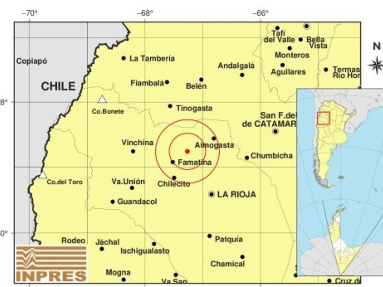 Un sismo de 5,4 sacudió a La Rioja y varias provincias aledañas