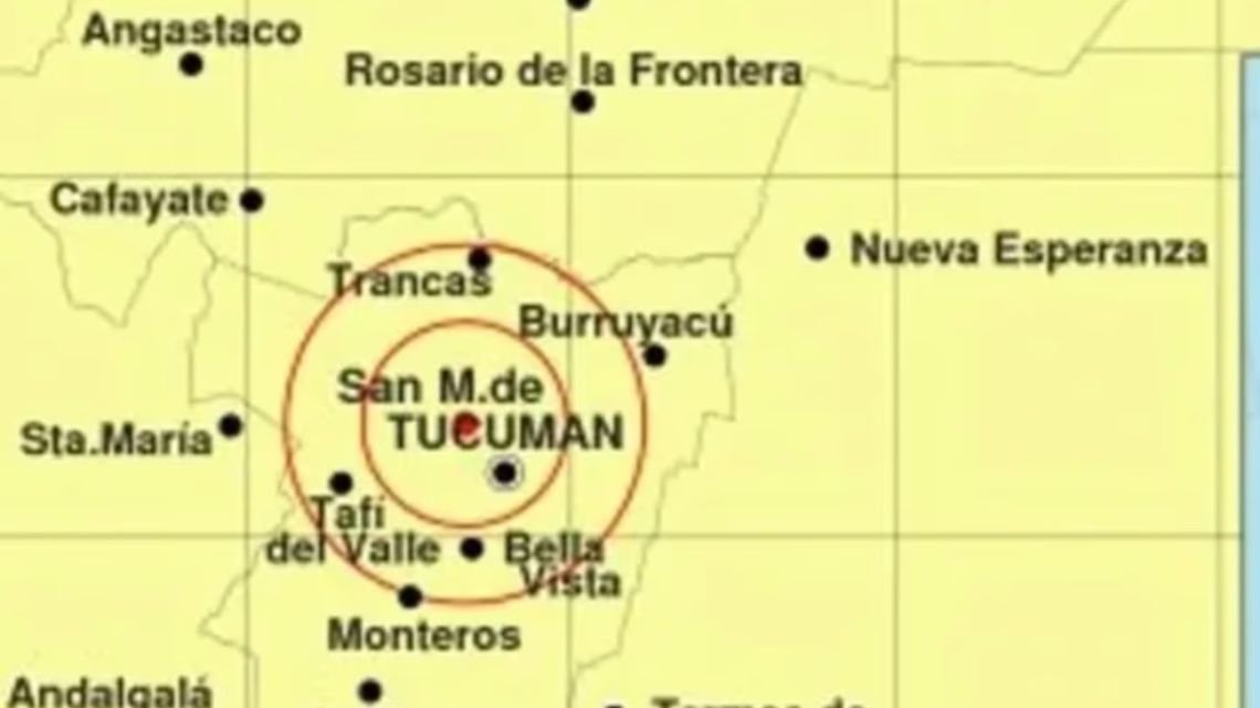Un sismo de magnitud 5 sacudió Tucumán y se sintió en otras provincias del norte argentino