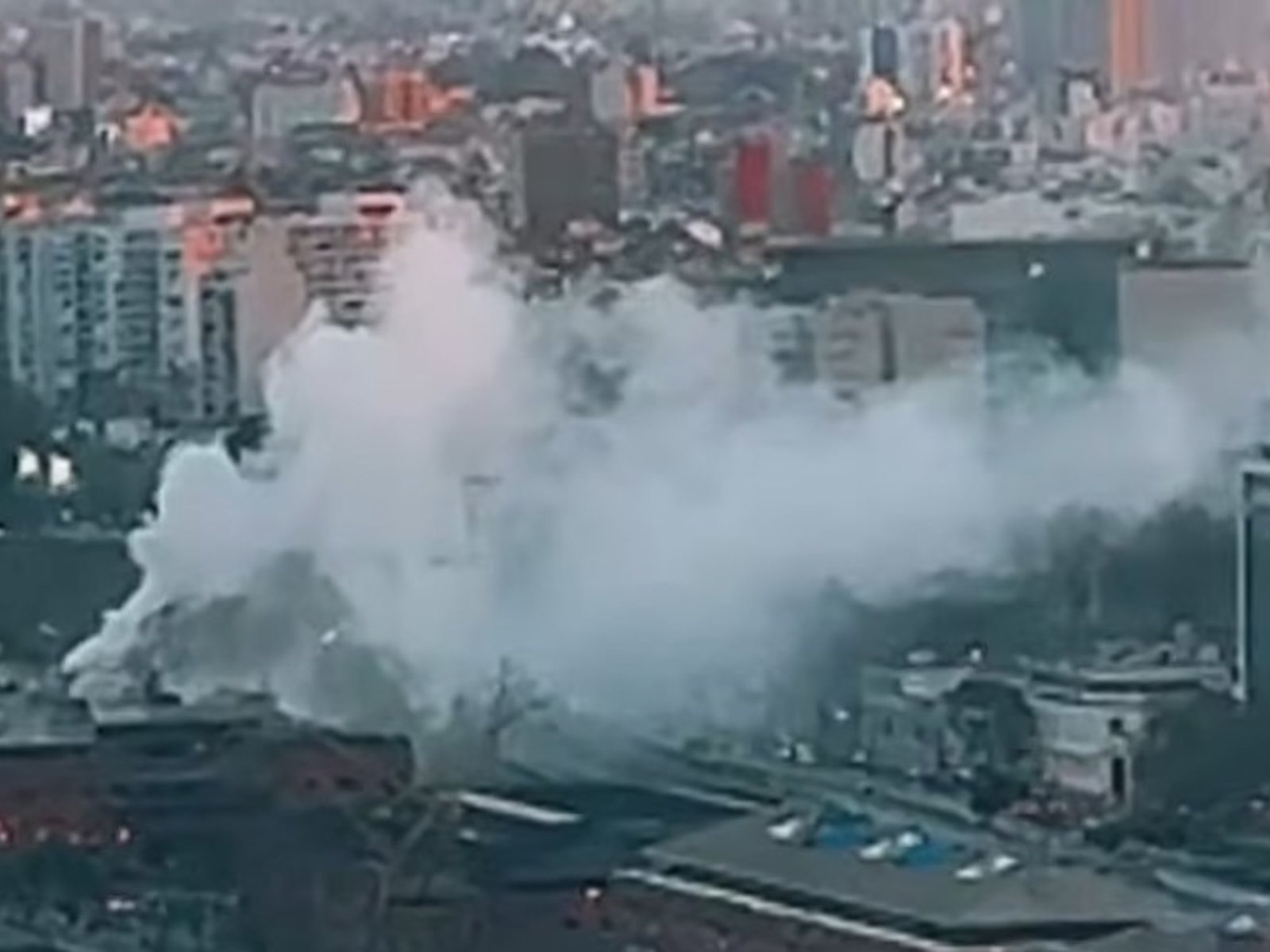 evacuaron el lugar y dos personas fueron atendidas por el SAME