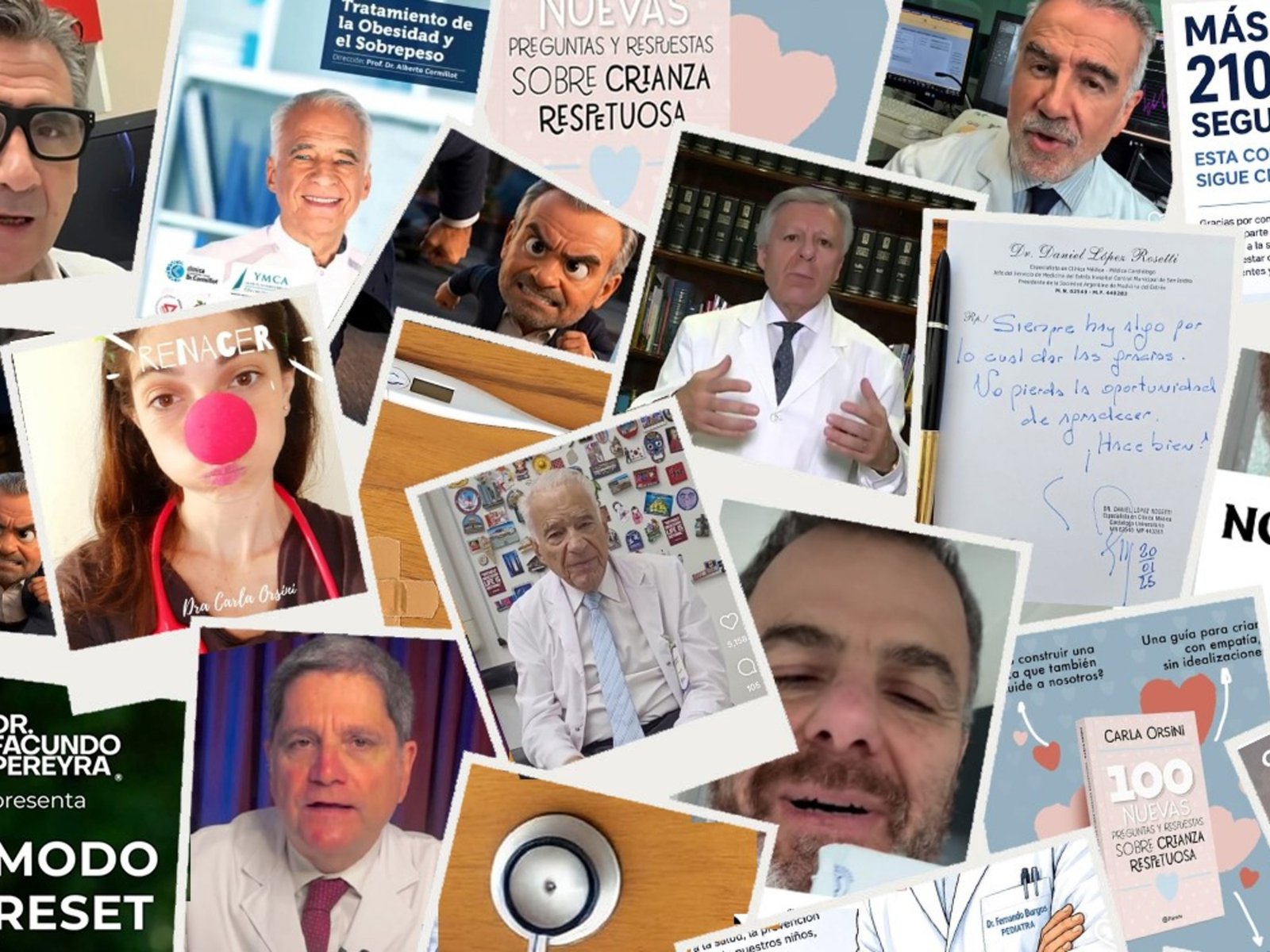 los médicos ahora son influencers y hasta se suben al escenario