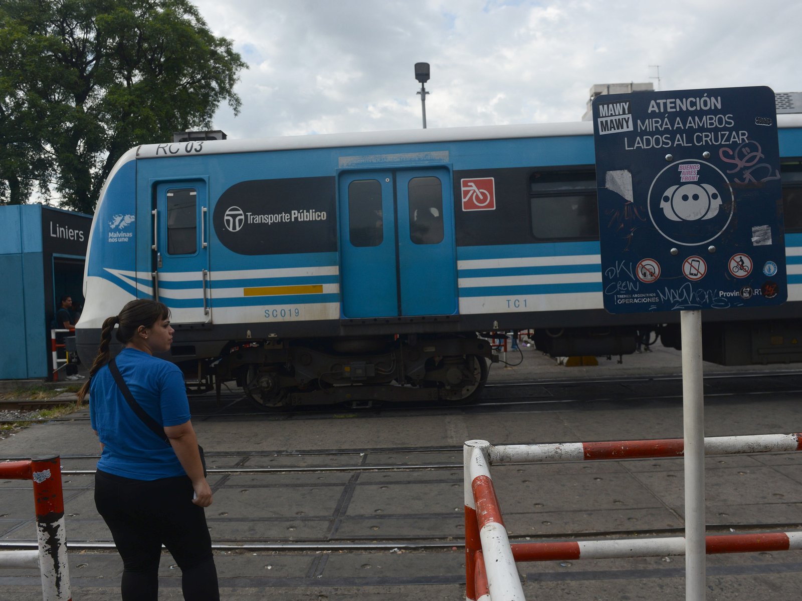 una formación chocó con un auto y hay demoras y cancelaciones