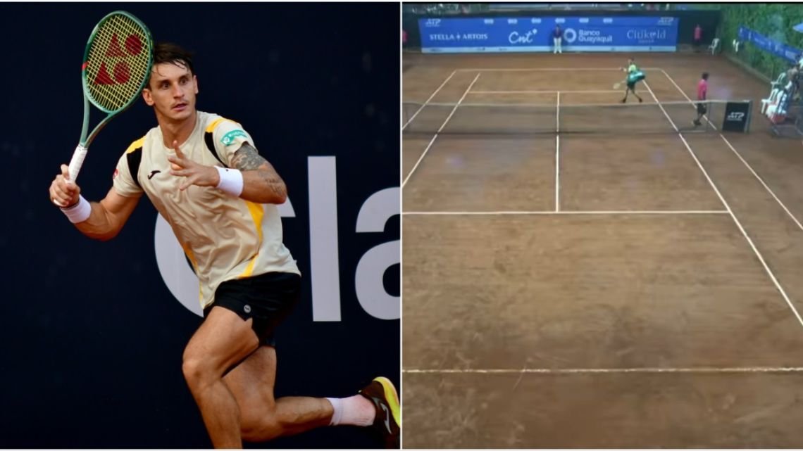 Camilo Ugo Carabelli protagonizó un escándalo en el Challenger de Guayaquil: se fue de la cancha y fue sancionado