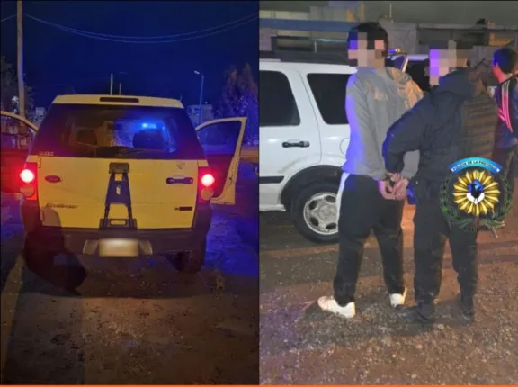 Cruzaron un semáforo en rojo, escaparon de la Policía y descubrieron que circulaban en una camioneta robada