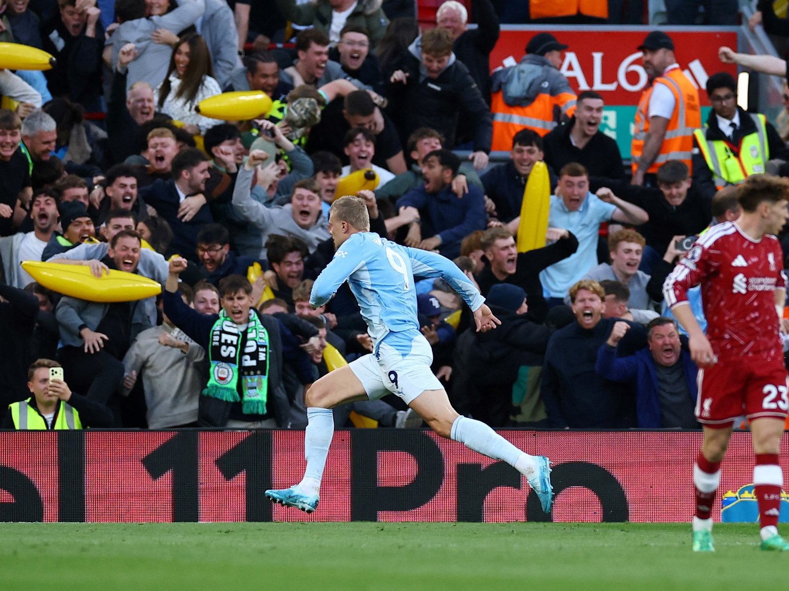 El Manchester City de Enzo Fernández goleó a Liverpool de Mac Allister en Anfield y sigue imparable en la Premier League