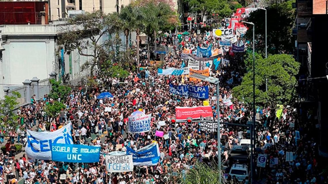 El documento de la Marcha Federal Universitaria contra el Gobierno