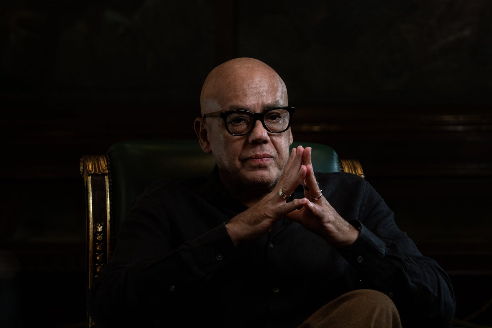 Jorge Rodríguez en Caracas, el 10 de abril.